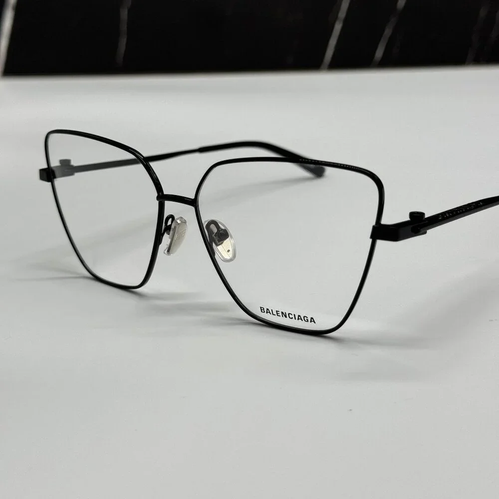 NEW BALENCIAGA BB0170O 003 CAT EYE BLACK WOMEN EYEGLASSES BALENCIAGA